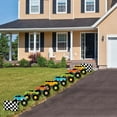 thumbnail image 3 of Big Dot of Happiness Smash and Crash - Monster Truck - Lawn Decorations - Outdoor Boy Birthday Party Yard Decorations - 10 Piece, 3 of 8