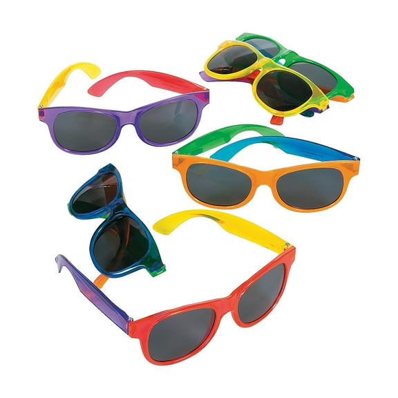 Transparent Sunglasses Adult - Party Favors - 12 Pieces