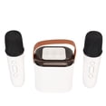 thumbnail image 1 of Portable BT Speaker With Microphone Set, Home Karaoke Machine, Mini Karaoke Machine Stereo With RGB Light 2  Microphones For Home Party Birthday, 1 of 8