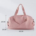 thumbnail image 3 of Bolsa de deporte portátil para gimnasio con compartimento para zapato bolsillo seco para hombre natación, golf, Yog, fútbol, ​​entrenami Soledad Bolsos de lona de gimnasio, 3 of 10