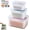 Blue, variant on 4 in 1 Food Storage Container, Household Transparent Plastic Food Storage Box-Including Drain Basket, BPA Free Produce Saver for Berries & Vegetables, Airtight Organization Bin
