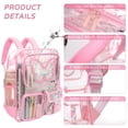 thumbnail image 4 of Mochila Transparente Impermeable Crvint Rosa Linda, 4 of 8