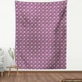 thumbnail image 4 of Ambesonne Floral Fabric by the Yard Upholstery, Lace Like Floral Elements, 1 Yard, Plum and Ivory, 4 of 5