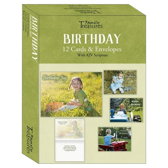 Family Treasures Wholesale 22493X Childhood Joys Birthday Boxed Card, Box of 12