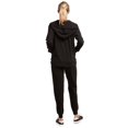 thumbnail image 7 of Sofra Women's Lightweight Cotton Jersey Jogger Pants and Zip-UP Hoodie Jacket Sets, 7 of 7