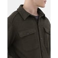 thumbnail image 4 of George Men's & Big Men's Knit Fleece Shirt Jacket, Sizes S-3XL, 4 of 5