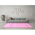 thumbnail image 3 of Ahgly Company Indoor Round Abstract Pink Contemporary Area Rugs, 5' Round, 3 of 4