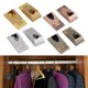 thumbnail image 3 of 4PCS Wardrobe Clothes Tube Support Heart Shape Closet Rod Pole End Bracket Holder Furniture Hanging Pole Flange Base Hardware, 3 of 11