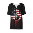 thumbnail image 5 of VerPetridure American Flag Shirt for Women 4th of July Tee Shirt USA Stars Stripes T-Shirt Patriotic Summer Tunic Tops, 5 of 5