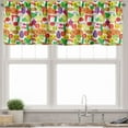 thumbnail image 3 of Ambesonne Vegetables Valance & Curtain, Smile Kawaii Veggies, 55"x36", Multicolor, 3 of 7