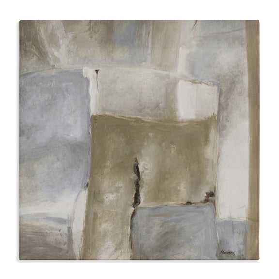 Stupell Industries Modern Earthy Industrial Abstract Geometric Shapes Brown Tones Canvas Art, 30 x 30, by Julianne Marcoux