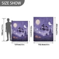 thumbnail image 4 of 60x80 inch Crystal Fleece & Arctic Fleece Blanket Soft Bed Throws for Home or Camping Purple Halloween-themed Background, 4 of 7
