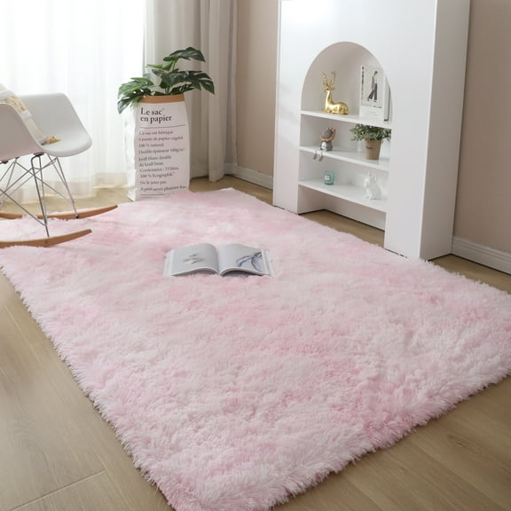 YouLoveIt Soft Area Rugs Plush Area Rug Carpet Pad for Bedroom Living Room Floor Mats Non-Skid Fluffy Floor Rug Child Play Mat Large Fuzzy Shag Fur Floor Rugs