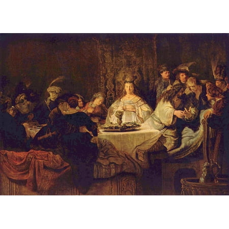 Harmensz Van - Framed Art for Your Wall Rembrandt Harmensz. van Rijn - Samson at the wedding table the mystery abandoning 10 x 13 Frame