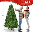thumbnail image 6 of Fenbeli Pre-Lit Artificial Christmas Tree 6ft with 300 Clear Incandescent Mini Lights, Indoor Green, 6 of 9