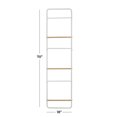 thumbnail image 3 of DecMode 18" x 70" White Metal 6 Rack Ladder, 1-Piece, 3 of 7