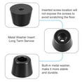 thumbnail image 4 of Uxcell 4pcs Rubber Feet Bumpers Pads with a metal washer Black 36x28x25mm, 4 of 5