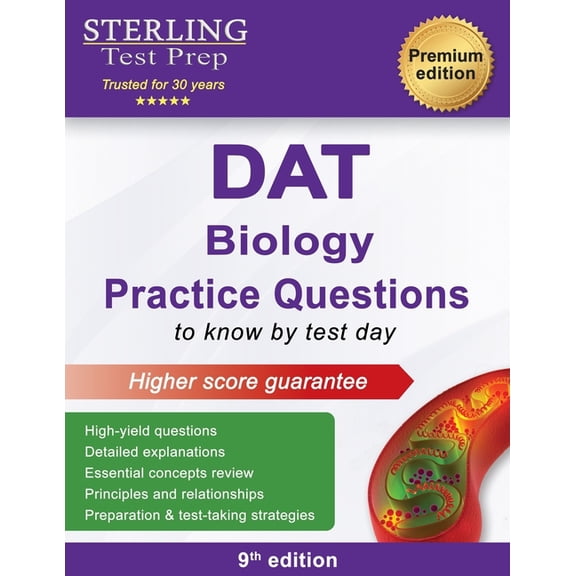 DAT Prep Books, Dental Admission Test St DAT Biology Practice Questions: High Yield DAT Biology Questions, (Paperback)