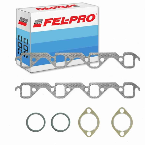 Fel-Pro Exhaust Manifold Gasket Set compatible with Ford F-150 5.0L 5.8L V8 1975-1996