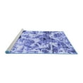 thumbnail image 2 of Ahgly Company Machine Washable Indoor Rectangle Abstract Blue Modern Area Rugs, 2' x 3', 2 of 4