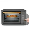 Beautiful 6 Slice Touchscreen Air Fryer Toaster Oven, Oyster Grey by