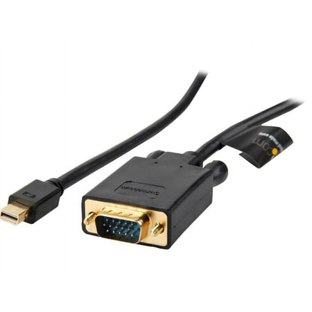 StarTech.com Model MDP2VGAMM10B Mini DisplayPort to VGA Adapter Converter Cable 1920 x 1200 Male to Male