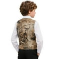 thumbnail image 2 of Garronmavis Deer Boys Outerwear Vests Warm Cute Camo Formal Dress Waistcoat Casual Coat Vest with Pockets Comfortable Boy's 3 Button Formal Suit Vest Fashion Fall Winter Clothes, 2 of 7