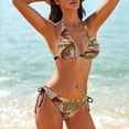 thumbnail image 5 of Sdfhsgjh-8 Women's Bikini V Neck Swimsuit Set 2 Piece Over Size Bathing Suit Side Triangle Bathing Suit, 5 of 9