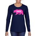 thumbnail image 2 of Wild Bobby Mama Bear Girl Mom Women Graphic Long Sleeve Tee, 2 of 6