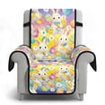 thumbnail image 6 of TSOVTHRID Easter Rabbit Egg Chick Print Recliner Chair Covers Non Slip Lazy Boy Recliner Cover Stretch Reclining Chair Cover Washable Furniture Protector Covers with Elastic Strap for Easter Decor, 6 of 7