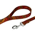 thumbnail image 2 of Country Brook Design - 1 inch Fire Paisley Dog Leash - 6 Foot, 2 of 4