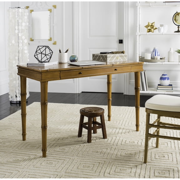 SAFAVIEH Noely Solid Modern Coastal Writing Desk, Brown