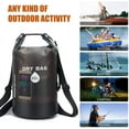 thumbnail image 4 of Wiher 10L/20L Waterproof Dry Bag，Dry Storage Bag Backpack with Kayaking, Beach, Rafting, Boating, Hiking, Camping and Fishing (Black), 4 of 7