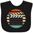 thumbnail image 3 of Inktastic Movie Film Clapboard Boys or Girls Baby Bib, 3 of 4