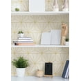 thumbnail image 3 of Packed Party Geometric Gold Standard Geometric Peel And Stick Vinyl Wallpaper, 216-in by 20.5-in, 30.75 sq. ft., 3 of 7