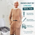 thumbnail image 2 of Raised Toilet Seat Cushion - U Shape Toilet Seat Riser with High-Density Foam for Comfort & Elevation, Universal Fit, 2 of 4