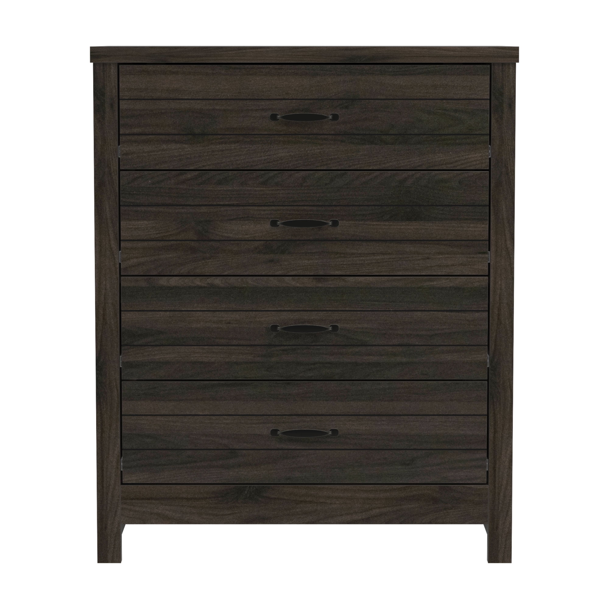 Lancaster Wood 4 Drawer Dresser, Espresso, by Hillsdale Living Essentials