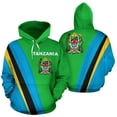 thumbnail image 3 of Sudadera con capucha con estampado de mapa de la bandera de Tanzania, sudaderas con capucha de países de África para hombres, ropa informal para niños, sudadera con capucha con emblema nacional, camis, 3 of 5