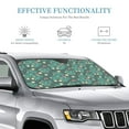 thumbnail image 3 of LNWH Car Sun Shade Windshield, Green Plant Texture Automotive Front Window Sun Visor for Cars SUV Trucks-Sunshade Blocks Heat and UV Ray, Small, 3 of 8