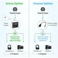 thumbnail image 3 of WWS-Numérique Diviseur Audio Optique (Spliter Active Toslink 1 en 2 Out, SPDIF, Adaptateur Fibre Optique) - Compatible avec Cinéma Maison, Xbox, PS4, DVD, Récepteur, TV, LPCM2.0, DTS, Dolby Numérique, 3 of 4