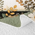 thumbnail image 5 of Homewish Halloween Bath Ghost Quilt Full, Blossoms Black Cat Full Bedspread Sets, Sage Green White, 3 Pieces 1 Bedspread and 2 Pillowcases, 5 of 7