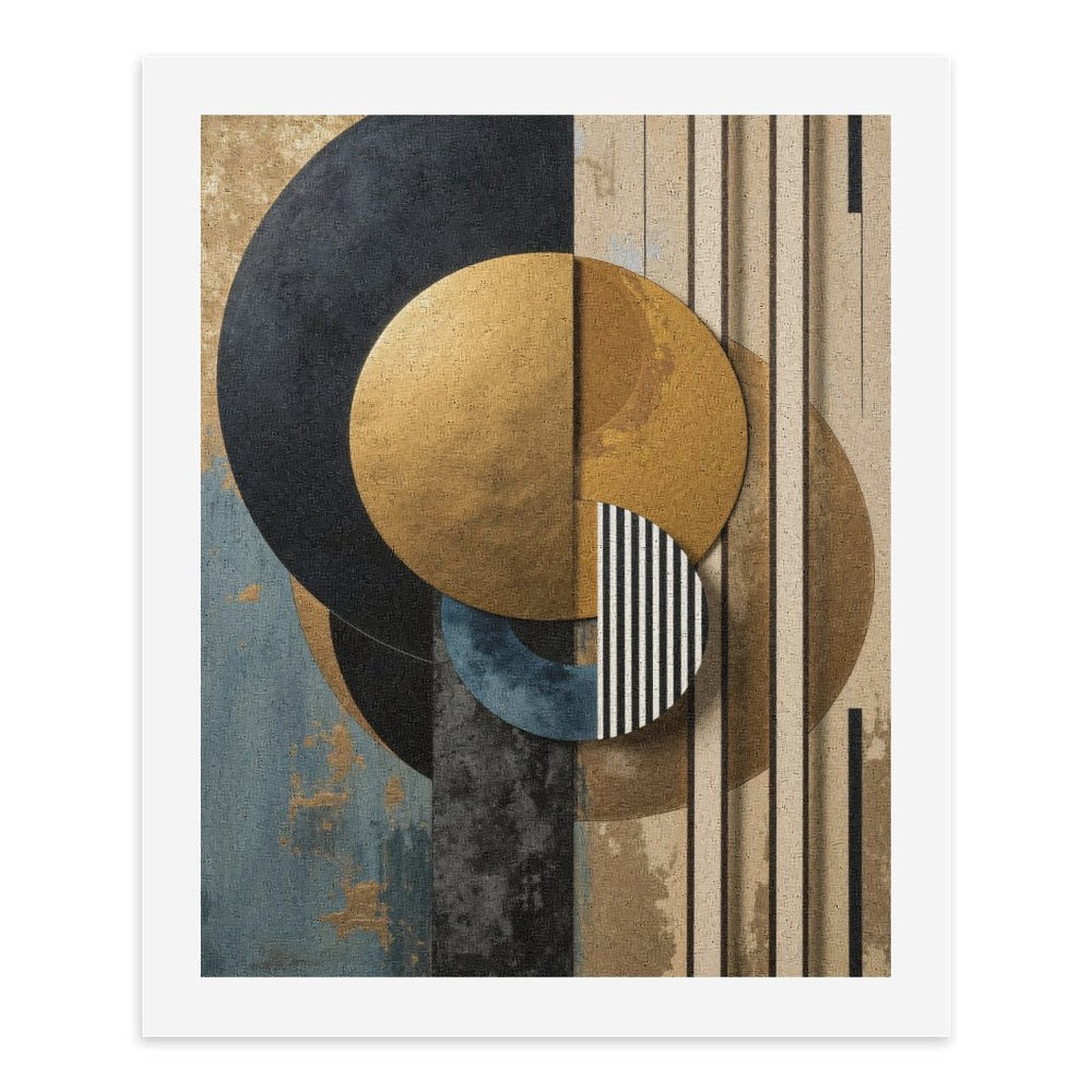 Paint By Numbers Kit for Adults Beginner - DIY Abstract Geometric Circles Art Deco Canvas Painting Kits for Adults, Frameless Paint By Number for Adults for Home Wall Decor 16x20 Inch