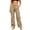 Khaki, variant on Idoravan Womens Cargo Pants Straight Leg Women's Outdoor Work Straight-Leg Cargo Pants with Multiple Pockets and Drawstring Hem