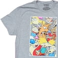 thumbnail image 3 of Nickelodeon Men's Gray T-Shirt with Ren & Stimpy, Hey Arnold, and more (Medium), 3 of 4