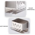 thumbnail image 4 of PONPRNGY Multi Functional Stainless Steel Non Perforated Toothbrush Rack Mouthwash Cup Toothbrush Cup Storage Rack, 4 of 6