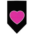 thumbnail image 2 of Pet and Dog Bandana Screen Printed, "Pink Swiss Dot Heart", 2 of 10