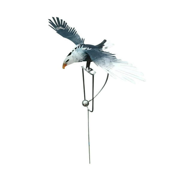 TIMIFIS Ramadan Calendar Garden Terrace Decoration Windmill Outdoor Metal Bird Clapping Garden Piles Metal Decoration Garden Home Decor