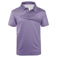 thumbnail image 5 of WRKEKC Mens Short Sleeve Button Down Shirts Geometric Print Short Sleeve Button Lapel Top Modern Graphic Smart Casual Style, 5 of 5