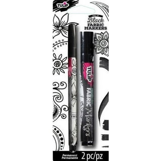 Artline White Permanent Fabric Markers pen for clothing (2 Markers) 