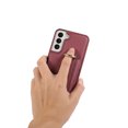 thumbnail image 2 of Decase Phone Case for Samsung Galaxy S22 5G Shockproof Anti-scratch PU Leather Wallet Cover with Stand Card Slot Ring for Samsung Galaxy S22 6.1 inch Women,Winered, 2 of 9